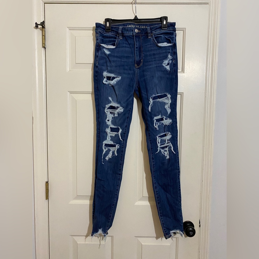 American Eagle Next Level Stretch ripped jeans